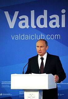 Rede Wladimir Putins auf der Waldai-Konferenz in Sotschi 2014