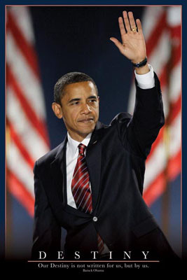 Barack Obama DESTINY Poster (Election Night) - Pyramid Posters 2008