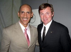 Tony with Wayne Gretzky - Backstage