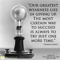 Thomas Edison quote.