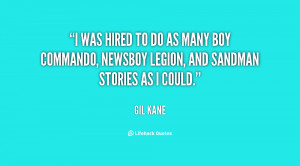 was hired to do as many Boy Commando, Newsboy Legion, and Sandman ...