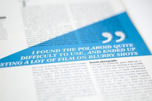 Pull quote (this would work perfectly with our theme!)