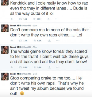 Wooow! Rapper “Meek Mill” Goes on Wild Twitter Rant, Disses Drake ...