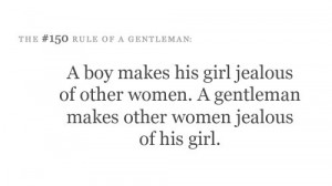 Rules of a Gentleman.