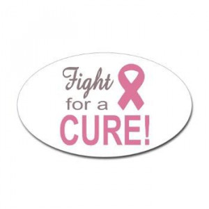 Fight for a Cure Sticker (Oval)