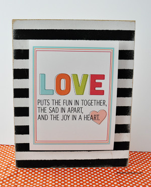 Fun & bright printable love quote in celebration of Valentine's Day ...