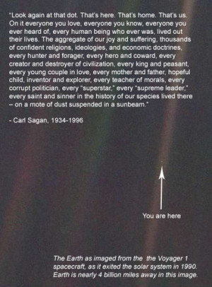 carl sagan, cosmology, dot, earth, insignificance, loneliness ...