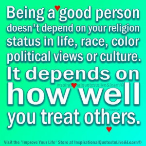 Being A Good Person