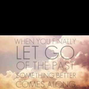 Letting go....