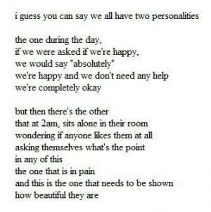 Two personalities....