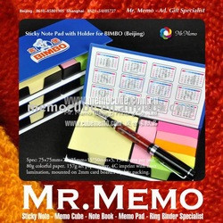 Creative stationery/sticky note with colorful strips