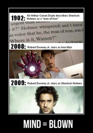 Iron Man/Sherlock Holmes Meme