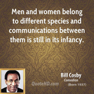 Men and women belong to different species and communications between ...