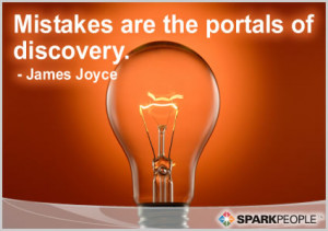 Motivational Quote - Mistakes are the portals of discovery.