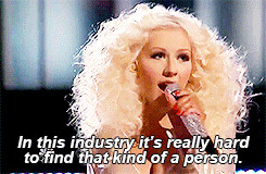 Christina Aguilera talking about Gaga on The Voice.