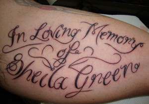 28 Remembering In Loving Memory Tattoos For 2013