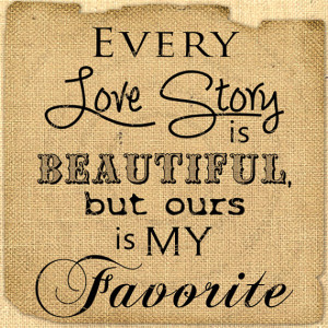 Digital love story quote Romantic love words Collage sheet download ...