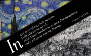 paintings text quotes vincent van gogh drawings inspirational starry ...