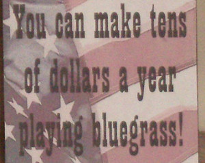 Bluegrass Wood Sign Funny...