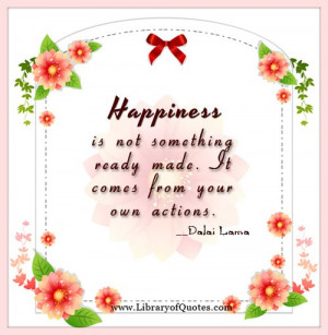 Dalai lama quotes sayings actions happiness