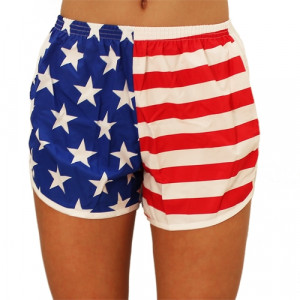 American Flag Running Shorts