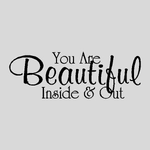 you are beautiful inspirational quotes words decals lettering