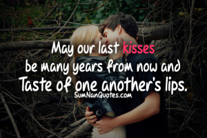 cute couples kissing quotes