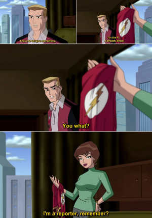 conversation between Barry Allen and Iris