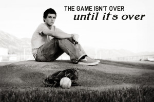 baseball pic of a boy with a quote on it about baseball