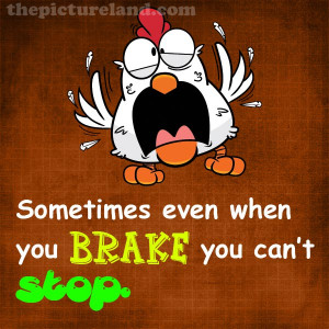 Funny Picture Of Chicken Trying To Break With Funny Sayings