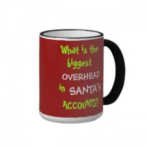 Funny Accounting Christmas and Santa Joke mug