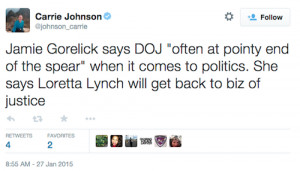 ... Reacts To Obama's Pick For Attorney General, Loretta Lynch [POLL