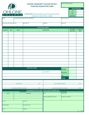 Purchase Requisition Form Administrative Services Ohlone College - PDF ...