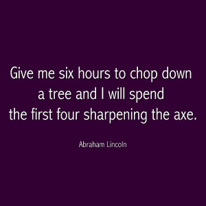 Abraham Lincoln Famous Quote - Purple Print by Celestial Images