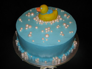 Rubber Ducky Baby Shower Cakes