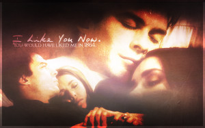 The Vampire Diaries TV Show Damon & Elena