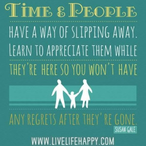 Time and people slip away