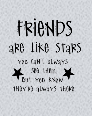 Wall Decals and Stickers - Friends are like stars, you can't.. (2)