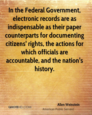 , electronic records are as indispensable as their paper counterparts ...
