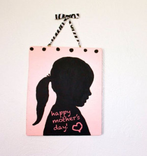 Silhouette Chalkboard Tutorial ~ A great Mother's Day gift, this ...