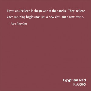 Kelly-Moore Paints Egyptian Red KM5505. 