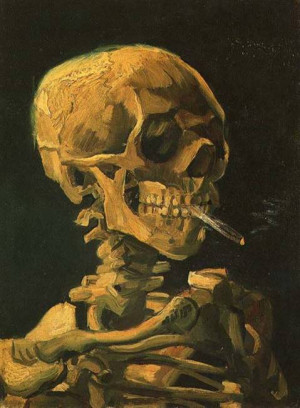Vincent Van Gogh – Skull with Cigarette (1886)