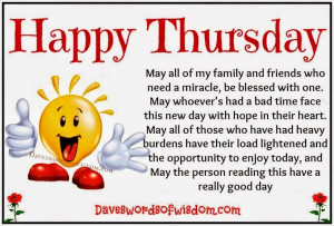 Happy Thursday Greetings, Quotes, Images 2015