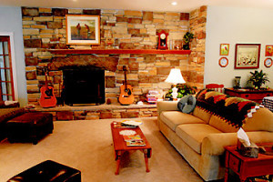 Replica of Andy Griffith's living room from The Andy Griffith Show.