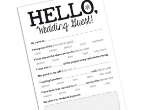 Funny Wedding Guest / Marriage Advice Card for Reception, Printable ...
