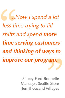 Retail employee scheduling success quote