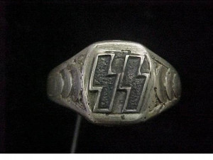 ss officer ring german nazi waffen ss officers