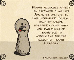 Fact : Peanut allergies affect an estimated 4 million Americans and ...