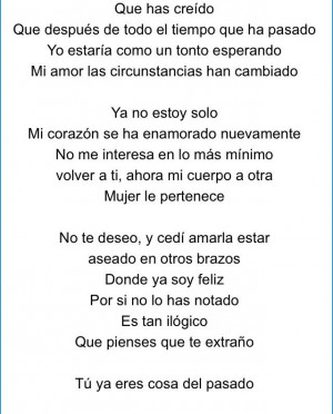 Tu ya eres cosa del pasado // Fidel Rueda