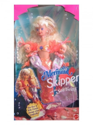 Barbie - Mermaid SKIPPER and Sea Twins Babysitter Doll - 1993 Mattel ...